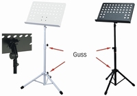 GEWA Music stand 48x35 - Diecast connection - black