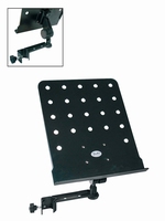 BOSTON Clip-on music stand, black, perforated desk